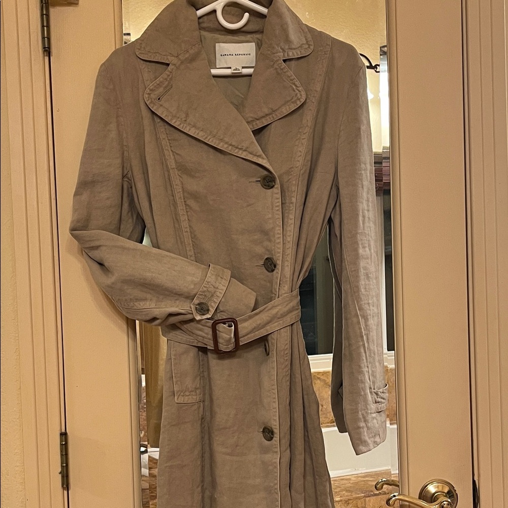 Linen Trench Coat